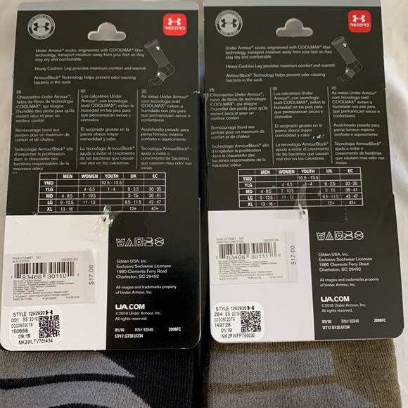 Mens Under Armour Heavy Boot Sock - Picture 3 of 4